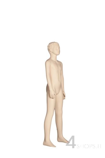 Manichino ragazzo 12 anni con testa stilizzata avorio