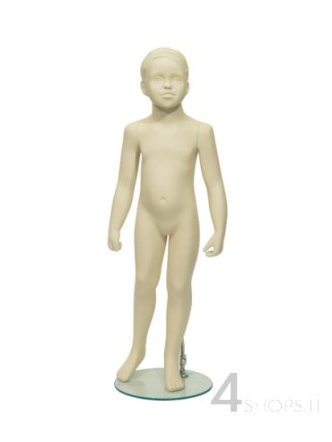 Manichino bambina 4 anni con testa stilizzata avorio