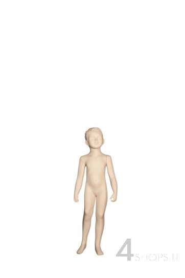 Manichino bambino 4 anni con testa stilizzata avorio