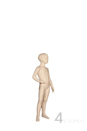 Manichino bambino 6 anni con testa stilizzata avorio