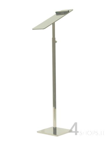 Espositore per scarpa regolabile in altezza cromato