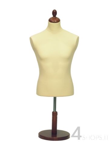 Busto maglieria Uomo rivestito in tessuto