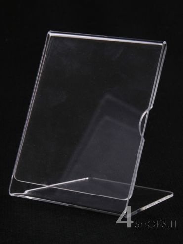 Porta prezzi in plexiglass formato 90x120 mm.
