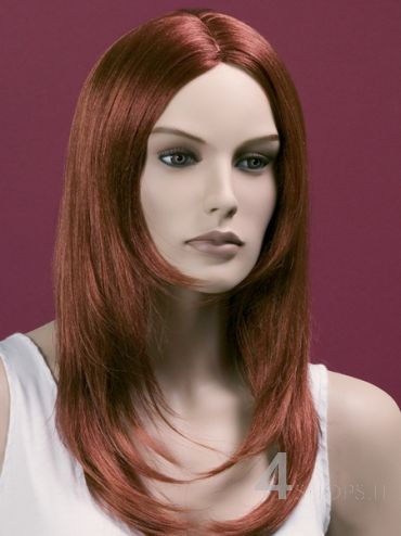 Parrucca donna rame liscia