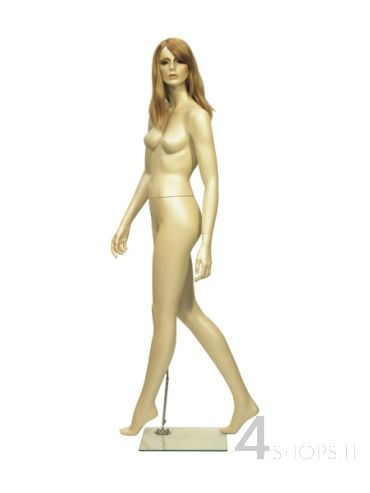 Manichino Donna realistico madreperla con parrucca pos.3978