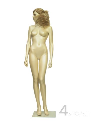 Manichino Donna realistico madreperla con parrucca pos.3919