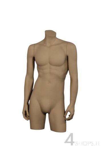 Torso Uomo tinta naturale completo di braccia - Fronte