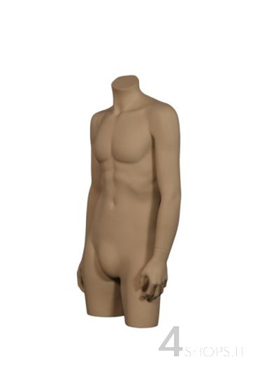 Torso Uomo tinta naturale completo di braccia - Fronte