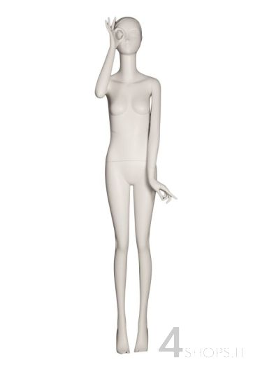 Manichino donna slanciato twiggy avorio - Fronte