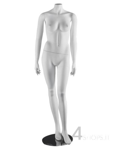 Manichino Donna senza testa finitura bianco opaco pos. Charline