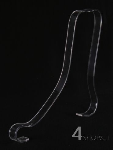 Supporto per lacci calzature alte in plexiglass trasparente