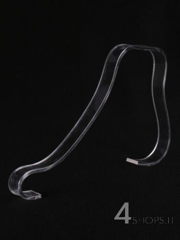 Supporto per lacci calzature basse in plexiglass trasparente