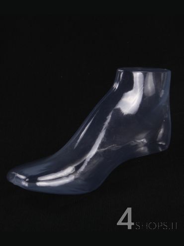 Espositore piede in plastica trasparente