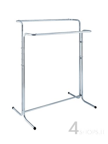 Stender cromato con doppia appenderia