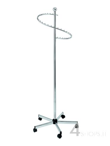 Stender cromato a spirale