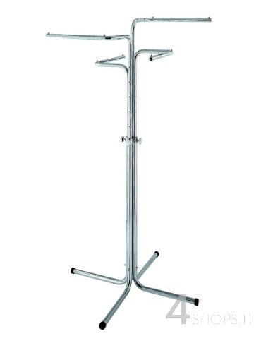 Stender cromato a 4 bracci dritti