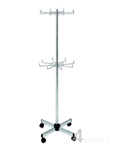 Stender cromato a 2 raggiere