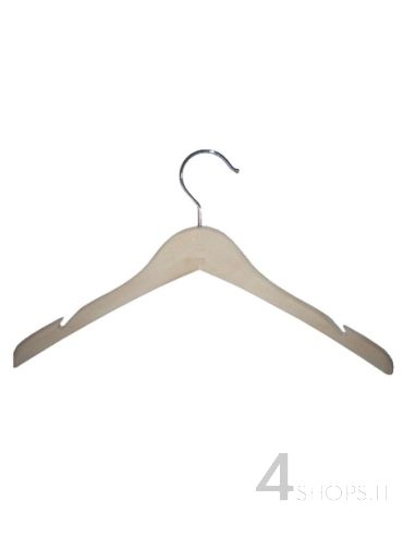 Gruccia capospalla con spacchi in legno di betulla, cm.40