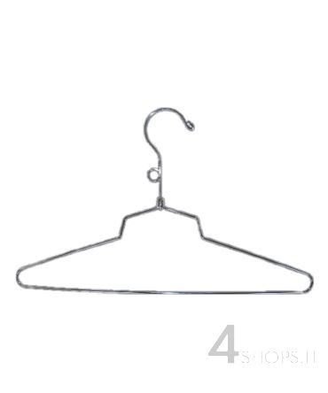 Gruccia capospalla cm 45 metallo cromato - Fronte