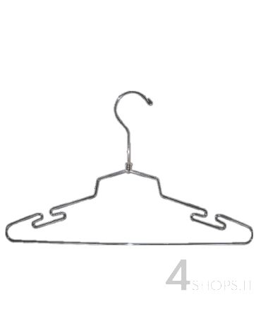 Gruccia cm 45 in metallo cromato con spacchi