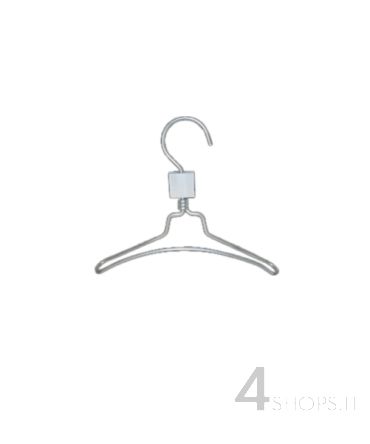 Gruccia capospalla bimbo cm 24 in alluminio - Fronte