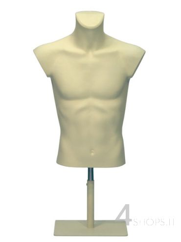 Busto Uomo Maglieria Avorio Opaco