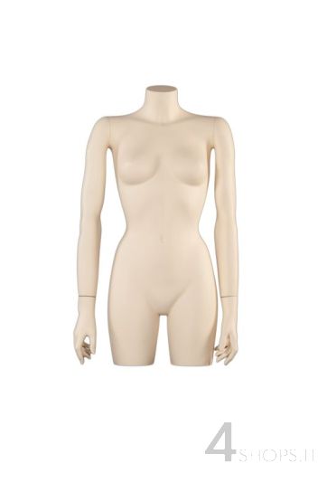 Torso Donna avorio completo di braccia - Fronte