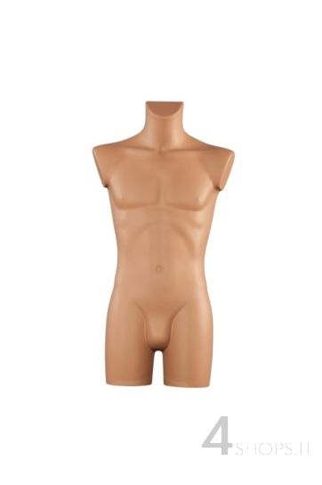 Busto uomo laccato carne - Fronte
