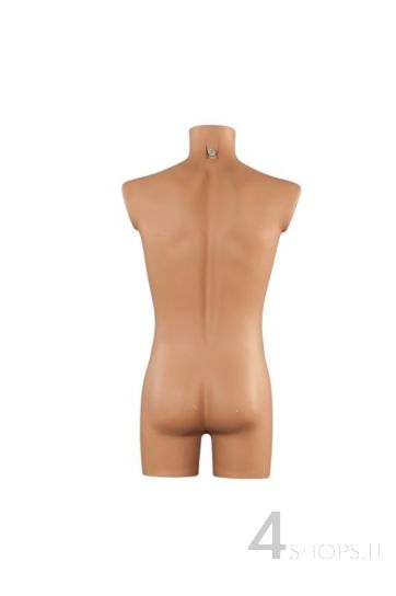 Busto uomo laccato carne - Fronte