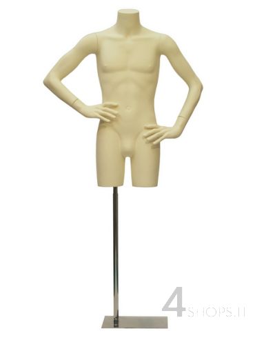 Torso Uomo avorio completo di braccia