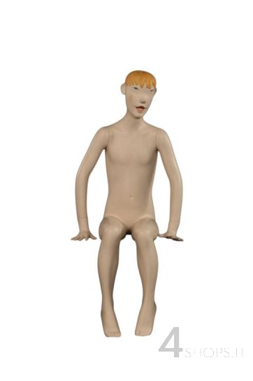 Manichino bimbo 8 anni Precocius seduto - Fronte