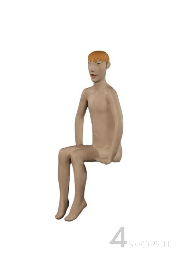 Manichino bimbo 8 anni Precocius seduto - Fronte