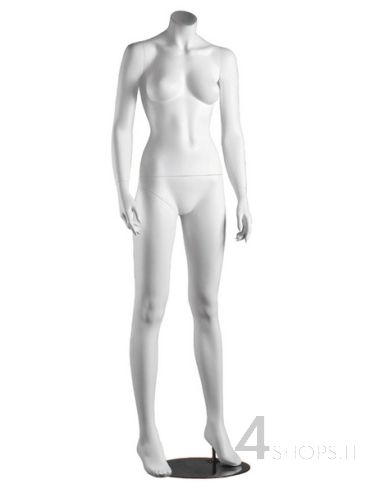 Manichino Donna senza testa finitura bianco opaco pos. Pauline