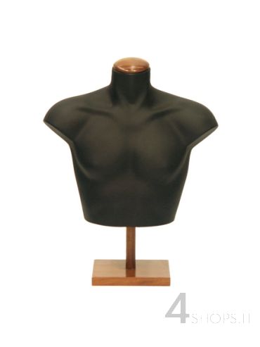 Busto Uomo corto nero opaco
