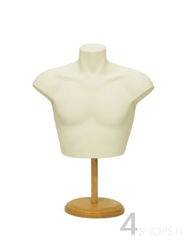 Busto Uomo corto bianco opaco