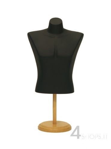 Busto Uomo corto nero opaco