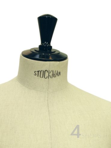 Busto Uomo sartoriale Stockman rivestito lino con base treppiede