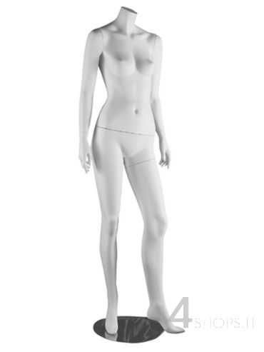 Manichino Donna senza testa finitura bianco opaco pos. Sylvie