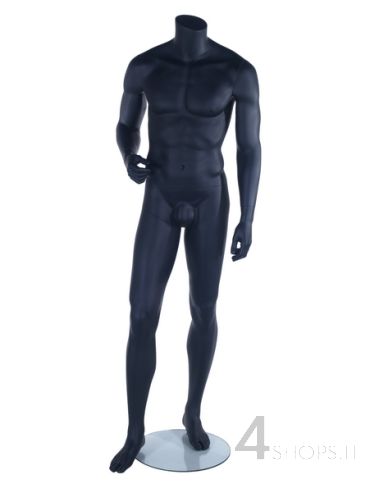 Manichino Uomo senza testa finitura nero opaco pos.22 - NON NUOVO