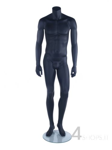 Manichino Uomo senza testa finitura nero opaco pos.24 - NON NUOVO
