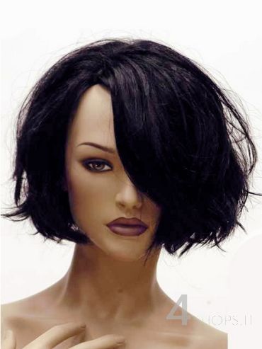 Parrucca donna nera mossa