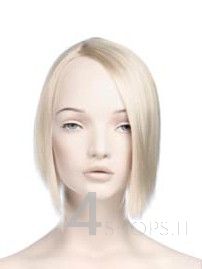 Parrucca donna bionda liscia corta