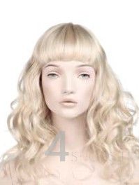 Parrucca donna bionda lunga mossa
