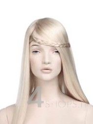 Parrucca donna bionda lunga con treccia