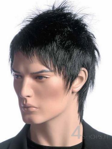 Parrucca uomo nera spettinata