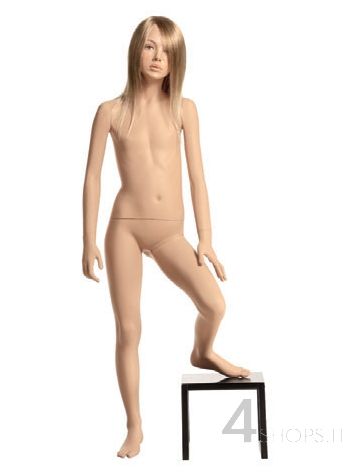 Manichino bambina 8 anni realistico con make up, pos.4D