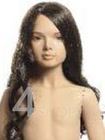 Parrucca castana bambina 6 anni mossa