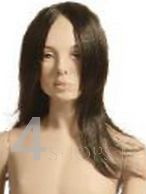 Parrucca castana bambina 8 anni liscia