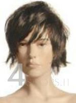 Parrucca castana bambino 12 anni con frangia