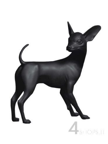 Cane in vetroresina finitura nero opaco